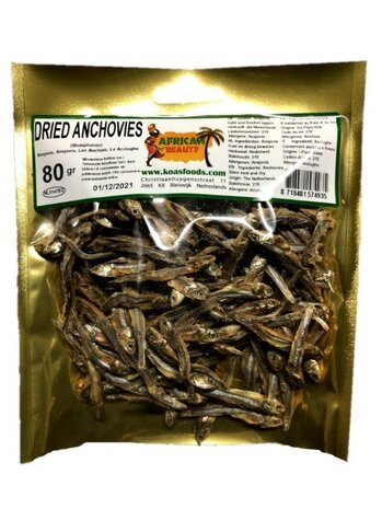 African Beauty Dried Anchovies 80gr