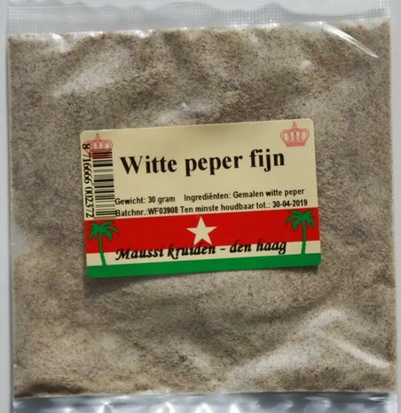 Mausi Kruiden Gemalen Witte Peper 30gr