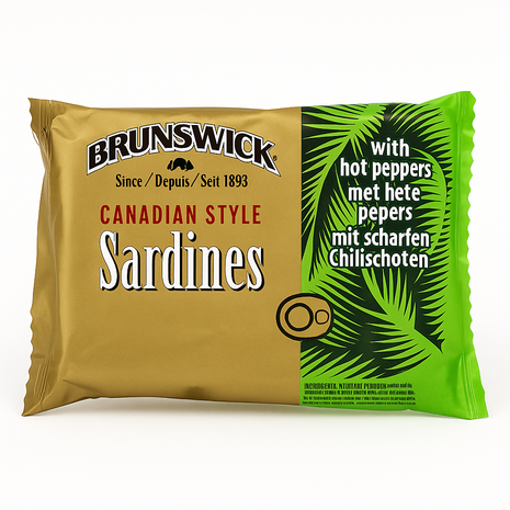 Brunswick Sardines Peper in Sojaolie 106gr