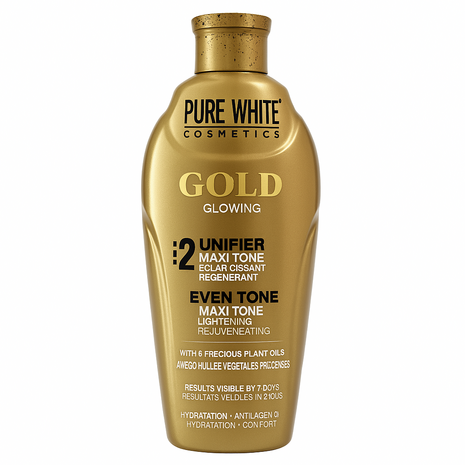 Pure White Cosmetics Gold Glowing Maxi Tone 400ml