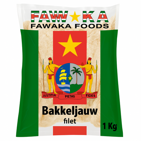 Fawaka Foods Bakkeljauw Filet 1kg