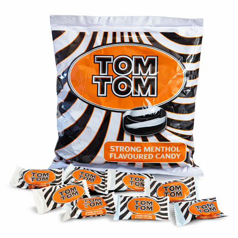 Tom Tom Strong Menthol Candy 152gr &mdash; krachtig menthol hard candy | Tokoram.nl