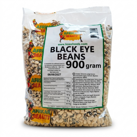 African Beauty Black Eye Beans 900gr