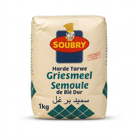 Soubry Semoule 1kg &mdash; durumtarwe voor couscous en West-Afrikaanse gerechten | Tokoram.nl