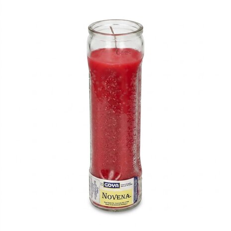 Goya Novena Candle Red 272gr &mdash; rituele rode kaars voor Santer&iacute;a, Winti en Vodou | Tokoram.nl