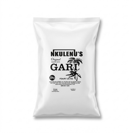 Nkulenu's Gari White 20kg &mdash; Ghanese cassavemeel voor eba | Tokoram.nl