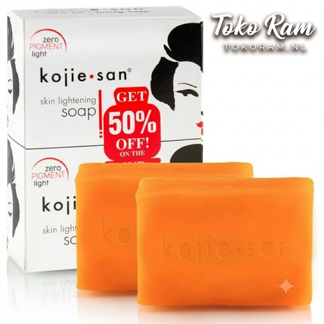 Kojie San Skin Lightening Soap 2-pack &mdash; kojiczuur zeep voor een egale huid | Tokoram.nl