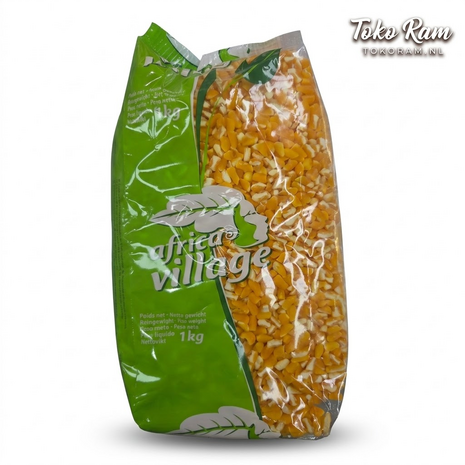 Africa Village Red Mais Hominy 1kg &mdash; Surinaamse mais pap en Caribische stoofpotten | Tokoram.nl