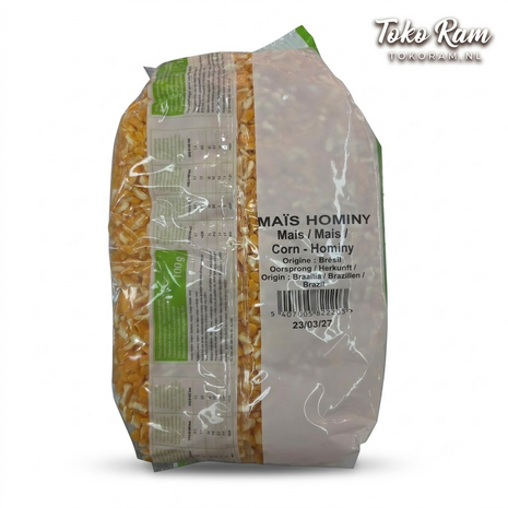 Africa Village Red Mais Hominy 1kg &mdash; Surinaamse mais pap en Caribische stoofpotten | Tokoram.nl