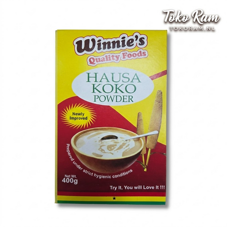 Winnie's Hausa Koko 400gr &mdash; Ghanese ontbijtpap van gierst | Tokoram.nl