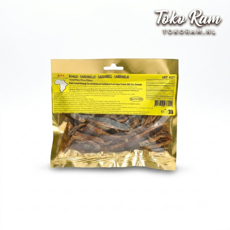 A.F.P. Bonga Fillets 100gr &mdash; gerookte gedroogde sardienfilets | Tokoram.nl