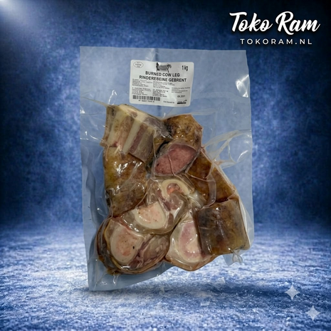 AfriBest Cowleg Burned 1kg &mdash; gebrand en gesneden Halal runderpoot diepvries | Tokoram.nl