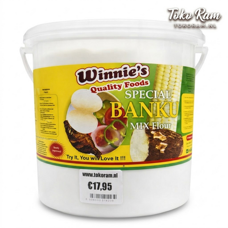 Winnie's Special Banku Mix Flour 3kg &mdash; Ghanese meelmix voor banku | Tokoram.nl