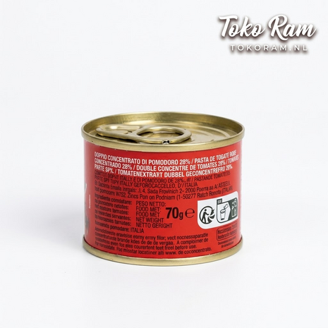 De Rica Tomatenpasta 28% 70gr &mdash; dubbel geconcentreerde tomatenpuree voor jollof en stew | Tokoram.nl