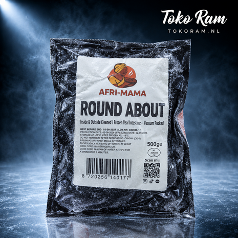 Afri-Mama Roundabout 500gr &mdash; schoongemaakte koeiendarm | Tokoram.nl