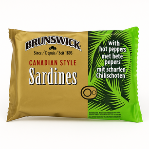 Brunswick Sardines Peper in Sojaolie 106gr